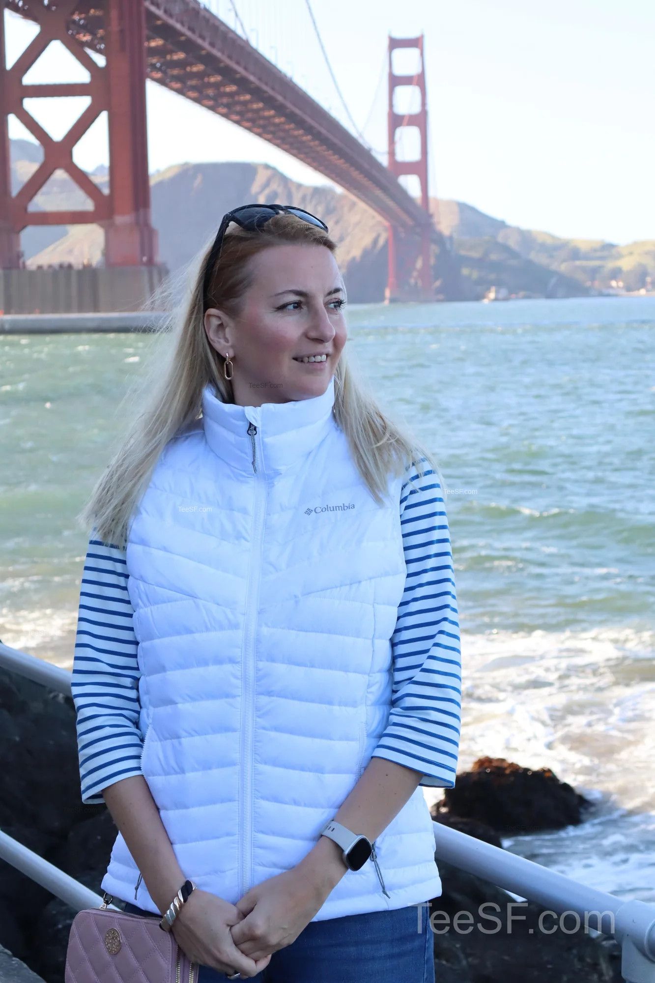 golden Gate Bridge Waterfront Portrait during a Stripe Sessions 2026 visit in San Francisco.